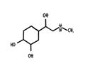 Chemical formula of adrenaline. Symbol. Vector Royalty Free Stock Photo